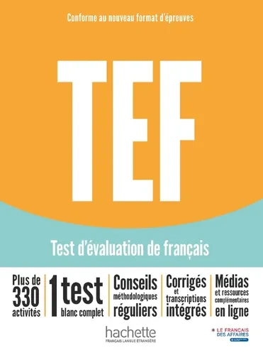 TEF test d'évaluation de français [Nouvelle édition] - Livre d'entraînement - Click to enlarge picture.