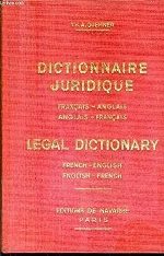 Dictionnaire Juridique - Legal dictionary - Click to enlarge picture.